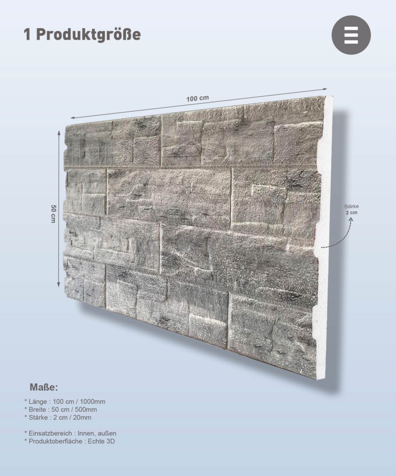 Ziegelmodell-Wandpaneel - N - 4520